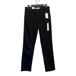 NWT Levi's Signature black Totally Shaping Straight leg jeans 6 28/32